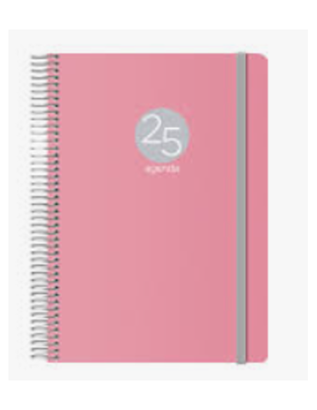 AGENDA 2025 MEMPHIS DÍA PÁGINA 15 X 21 CM MODELO ROSA DOHE 12688 - 25