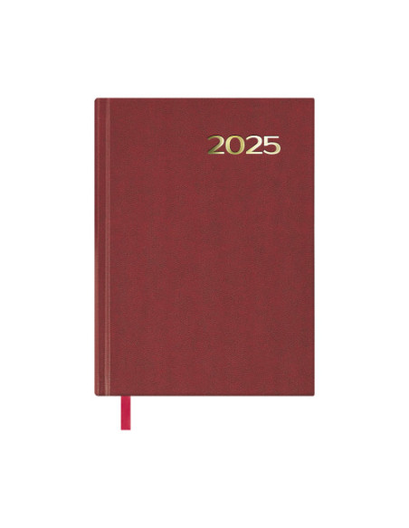 AGENDA 2025 SINTEX DÍA PÁGINA 14 X 20 CM COLOR BURDEOS DOHE 11402 - 25