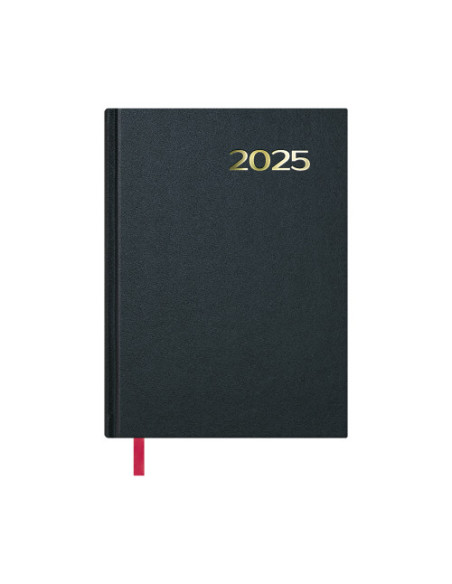AGENDA 2025 SINTEX DÍA PÁGINA 14 X 20 CM COLOR NEGRO DOHE 11399 - 25