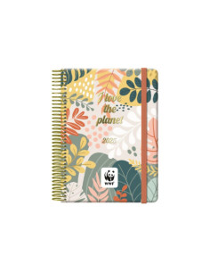 AGENDA 2025 WWF DÍA PÁGINA 12,5 X 18 CM CON 4 HOJAS DE...