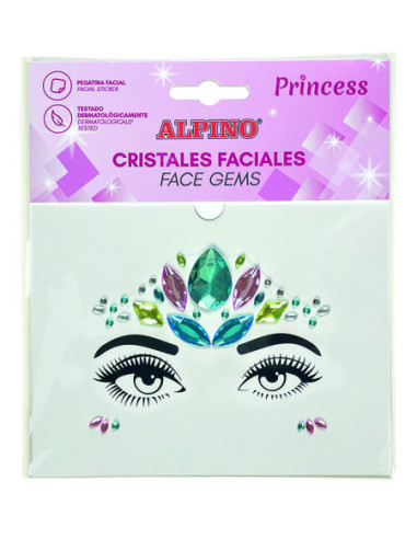 ALPINO GEMAS FACIALES ADHESIVAS PRINCESS ALPINO DL000630