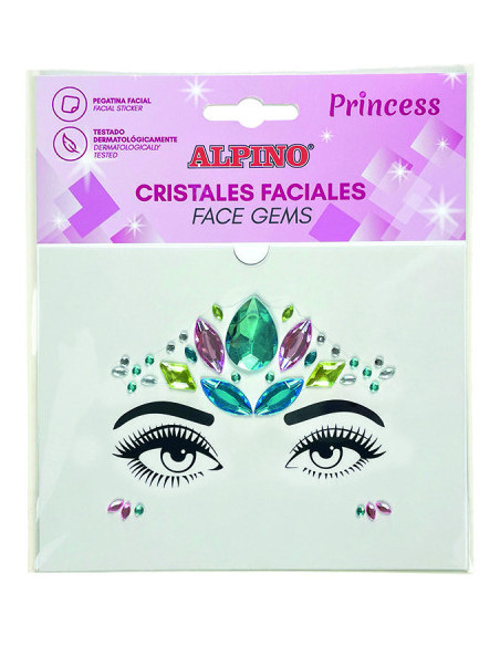 ALPINO GEMAS FACIALES ADHESIVAS PRINCESS ALPINO DL000630