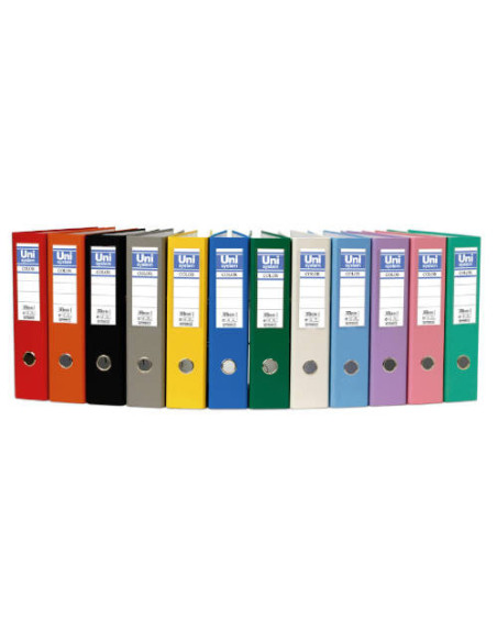 ARCHIVADOR OFICINA DE PALANCA 65 A4 2MM COLOR ROJO UNISYSTEM COLOR 17269851