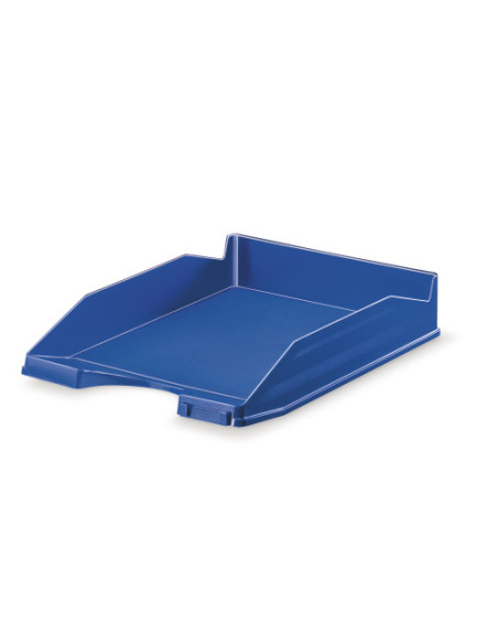 BANDEJA APILABLE DE OFICINA DE PLASTICO 350X250X65 MM. COLOR AZUL FAIBO 93-07