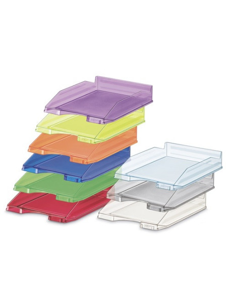 BANDEJA OFICINA APILABLE FAIBO TRANSPARENTE
