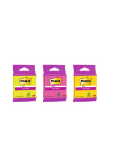 BLISTER BLOC 90 HOJAS NOTAS ADHESIVAS 76X76MM SUPER...