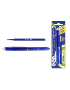 BLÍSTER BOLIGRAFO BORRABLE ECONÓMICOS +1 RECAMBIO AZUL...