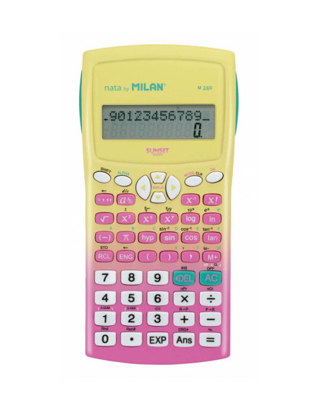 BLÍSTER CALCULADORA CIENTÍFICA M240 SUNSET ROSA NUEVO MILAN 159110SNPBL BLÍSTER CALCULADORA CIENTÍFICA M240 SUNSET ROSA NUEVO MILAN 159110SNPBL
