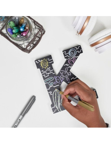 BLISTER CON 2 ROTULADORES PERMANENTE ORO /...