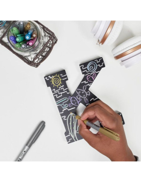 BLISTER CON 2 ROTULADORES PERMANENTE ORO / PLATA BIC 900340