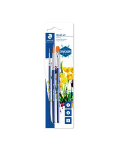 BLÍSTER CON 3 PINCELES ARTÍSTICOS STAEDTLER 989-SBK3-302
