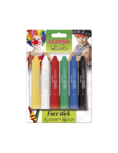 BLISTER 6 UNIDADES MAQUILLAJE FACE STICK 5 GR. COLORES SURTIDOS ALPINO DL000014