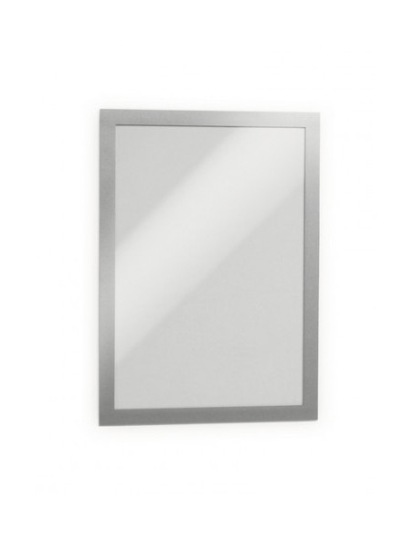 BLISTER 2 MARCO AUTOADHESIVO MAGNETICO DURAFRAME A4 PLATA DURABLE 4872-23