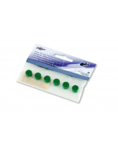 BLISTER DE 6 IMANES REDONDOS 10MM. EN COLOR VERDE FAIBO 60-10-04