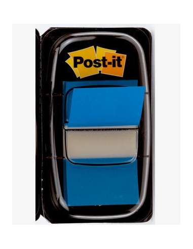 BLISTER DISPENSADOR 50 MARCADORES INDEX AZUL 25