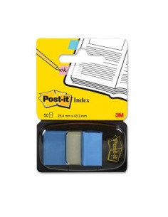 BLISTER DISPENSADOR 50 MARCADORES INDEX AZUL BRILLANTE 25