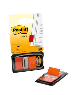 BLISTER DISPENSADOR 50 MARCADORES INDEX NARANJA 25