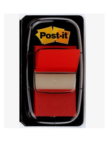 BLISTER DISPENSADOR 50 MARCADORES INDEX ROJO 25