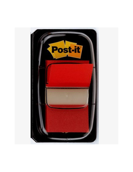 BLISTER DISPENSADOR 50 MARCADORES INDEX ROJO 25