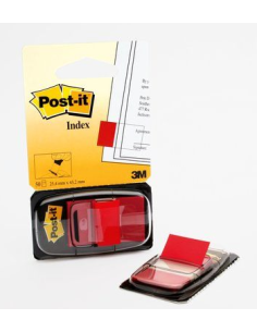 BLISTER DISPENSADOR 50 MARCADORES INDEX ROJO 25 2