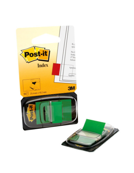 BLISTER DISPENSADOR 50 MARCADORES INDEX VERDE 25