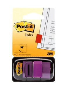 BLISTER DISPENSADOR 50 MARCADORES INDEX VIOLETA 25
