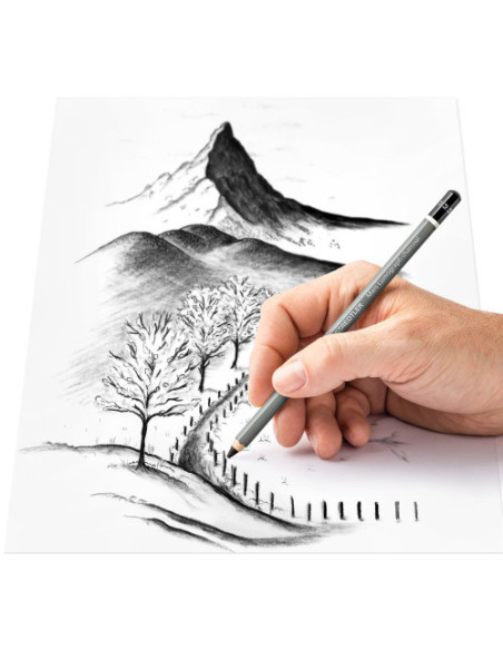 BLÍSTER INICIACIÓN AL DIBUJO CON 3 LÁPICES (1 X 100C-S, 100C-M Y 100C-H + 1 DIFUMINADOR STAEDTLER 100C SBK4