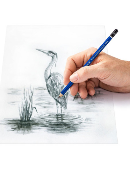 BLÍSTER INICIACIÓN AL DIBUJO CON 3 LÁPICES, GRADUACIONES 4B, 6B Y 8B + PINCEL Nº 8 STAEDTLER 100A SBK4