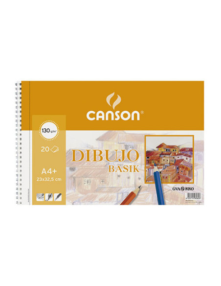 BLOC 20 HOJAS BASIK 130G A4+ MICROPERFORADO GUARRO CANSON C200408062
