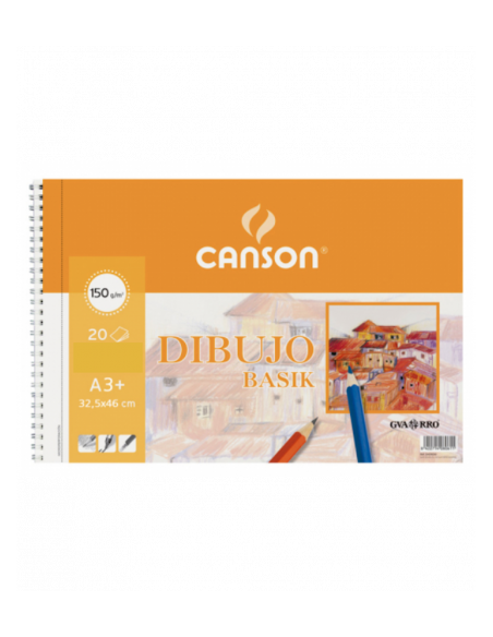 BLOC 20 HOJAS BASIK 150G A3+ GUARRO CANSON C200400694