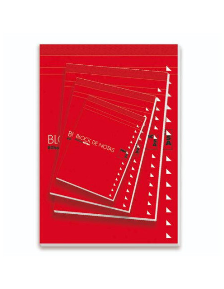 BLOC DE NOTAS CON TAPA 60 GRS. 4º (155X215MM.) 80 HOJAS LISO PACSA 18903