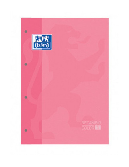 BLOC ENCOLADO COLOR 1 TAPA BLANDA A4+ 80 HOJAS 5X5 COLOR ROSA CHICLE  OXFORD 400123681