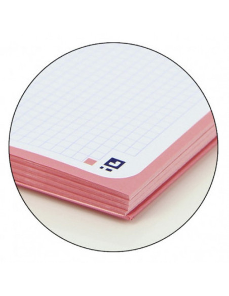 BLOC ENCOLADO COLOR 1 TAPA BLANDA A4+ 80 HOJAS 5X5 COLOR ROSA CHICLE  OXFORD 400123681