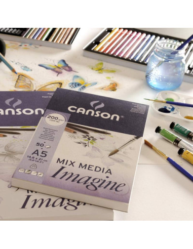 BLOC IMAGINE 25 HOJAS DINA1 200G CANSON C200005969