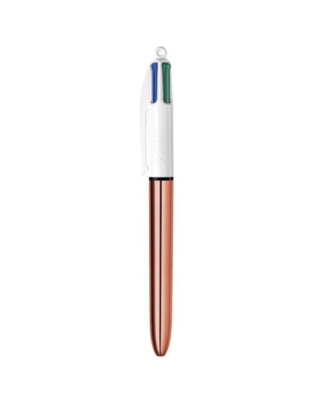BOLIGRAFO BIC 4 COLORES PINK GOLD