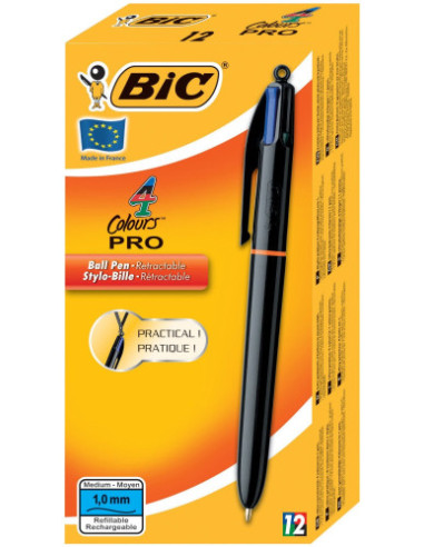 BOLÍGRAFO 4 COLORES PRO BIC 982869