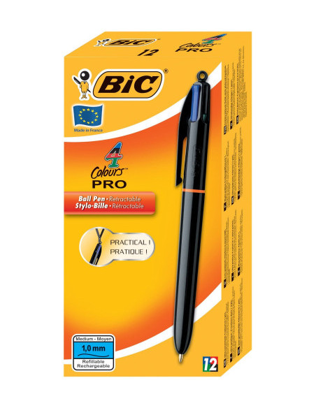 BOLÍGRAFO 4 COLORES PRO BIC 982869