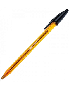 BOLIGRAFO CRISTAL FINE CUERPO NARANJA TRAZO 0