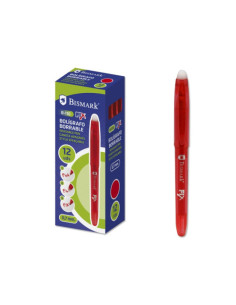 BOLIGRAFO BORRABLE C/CAPUCHON ROJO.0.7MM BISMARK 327530