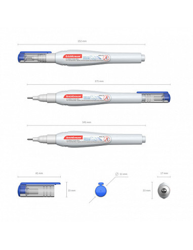 BOLIGRAFO CORRECTOR ARCTIC WHITE, 10 ML ERICH...