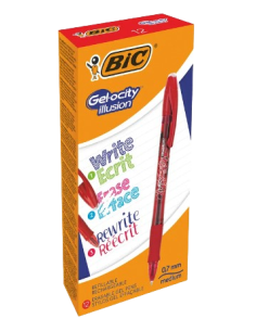 BOLIGRAFO DE GEL BORRABLE ROJO BIC 516524