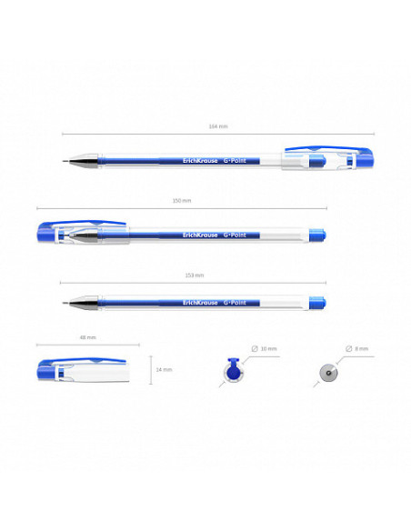 BOLIGRAFO DE GEL G-POINT, COLOR DE LA TINTA AZUL ERICH KRAUSE 17627