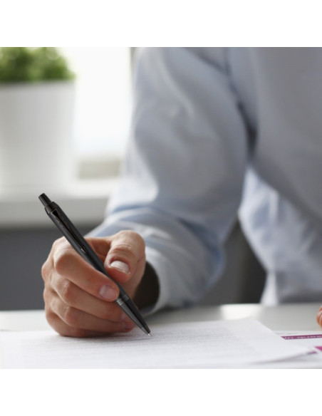 BOLIGRAFO IM CUERPO NEGRO MATE/ADORNOS NEGROS MEDIUM PARKER 2127618