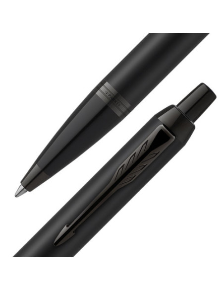 BOLIGRAFO IM CUERPO NEGRO MATE/ADORNOS NEGROS MEDIUM PARKER 2127618