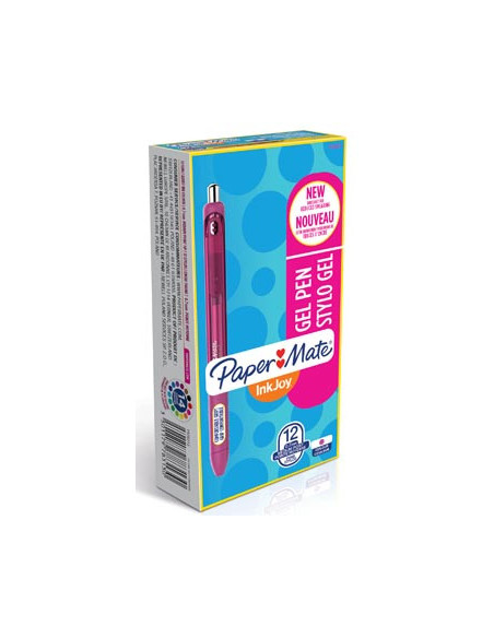 BOLIGRAFO INKJOY GEL 600 RT CEREZA PAPER MATE 1978313