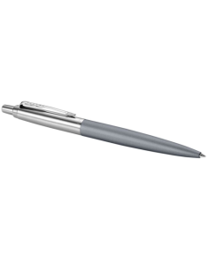 BOLÍGRAFO JOTTER XL ALEXANDRA GRIS MATE RIBETE DE COLOR CROMO PLUMÍN MEDIO TINTA AZUL PARKER 2068360 2