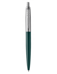 BOLÍGRAFO JOTTER XL GREENWICH VERDE MATE RIBETE DE COLOR CROMADO PLUMÍN MEDIO TINTA AZUL PARKER 2068511