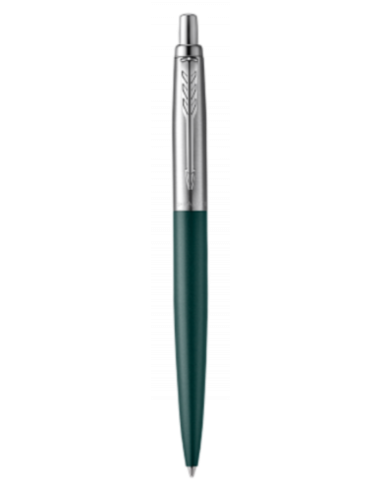 BOLÍGRAFO JOTTER XL GREENWICH VERDE MATE RIBETE DE COLOR CROMADO PLUMÍN MEDIO TINTA AZUL PARKER 2068511