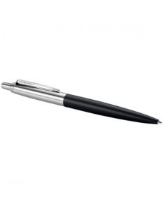 BOLÍGRAFO JOTTER XL RICHMOND NEGRO MATE RIBETE DE COLOR CROMO PLUMÍN MEDIO TINTA AZUL PARKER 2068358 2