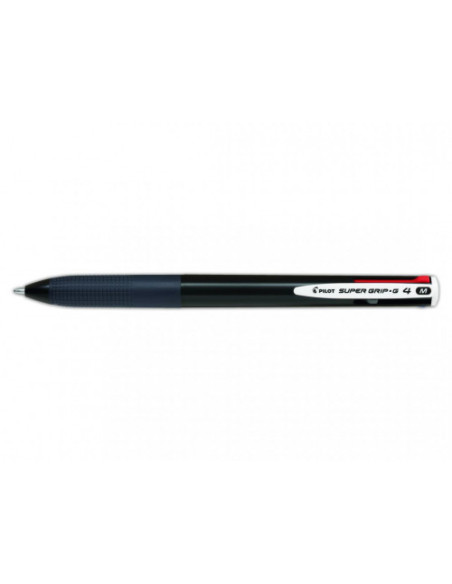 BOLIGRAFO SUPERGRIP G - 4 COLORES - CUERPO COLOR NEGRO PILOT BPKGG-35M-B
